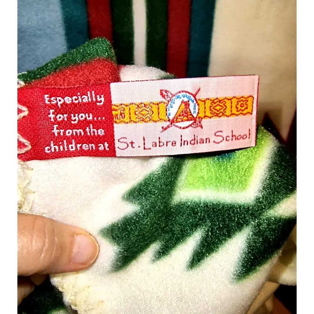 2023.  New St. Labre Indian School Fleece Throw Blanket